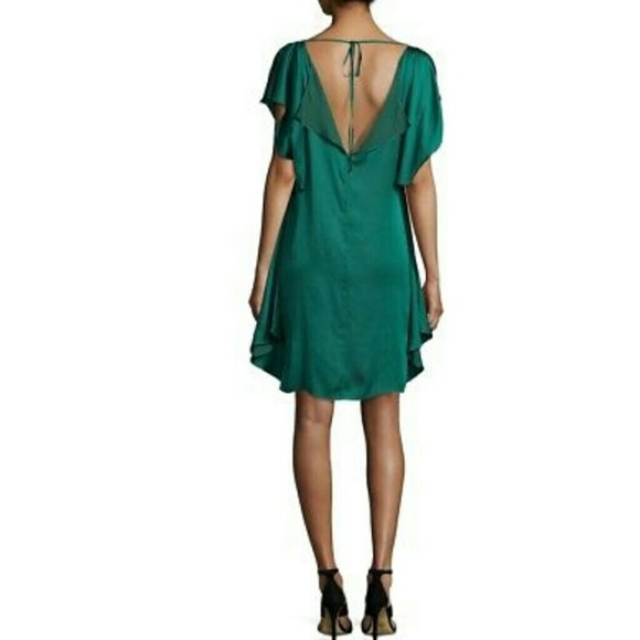 NWT BCBGMAXAZRIA Anaya Shift Dress Cold Shoulder - Picture 2 of 3